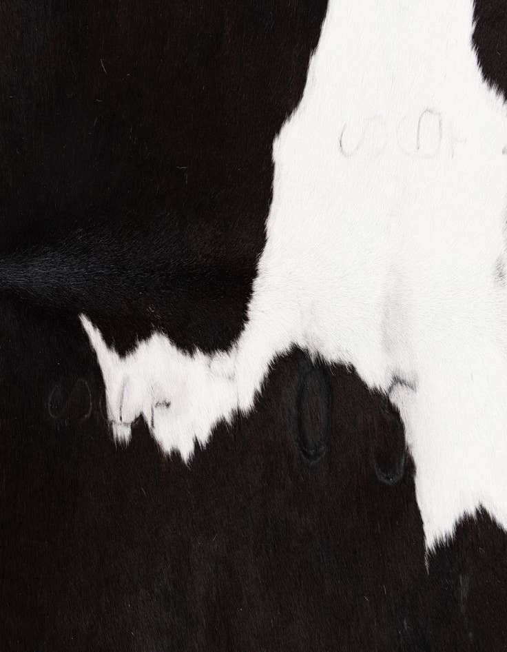 Detail image of  5' x 5' 9 Cowhide Leather Rug