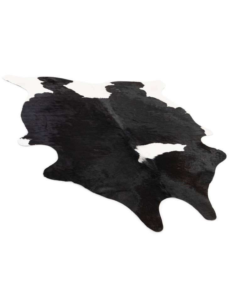 Detail image of  5' 3 x 6' 9 Cowhide Leather Rug