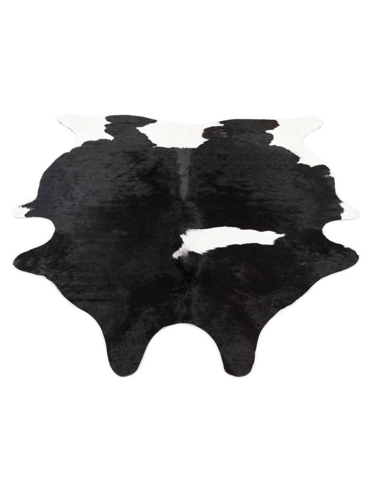 Detail image of  5' 3 x 6' 9 Cowhide Leather Rug
