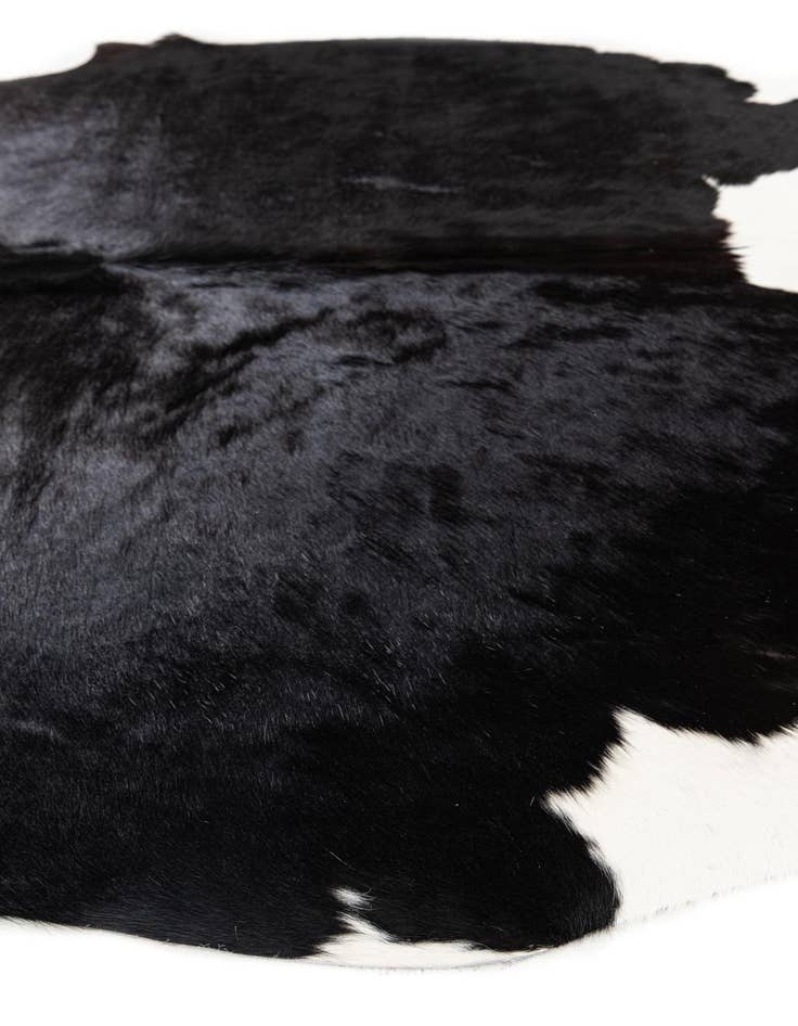 Detail image of  5' 3 x 6' 9 Cowhide Leather Rug