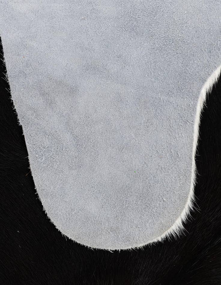 Detail image of  5' 3 x 6' 9 Cowhide Leather Rug