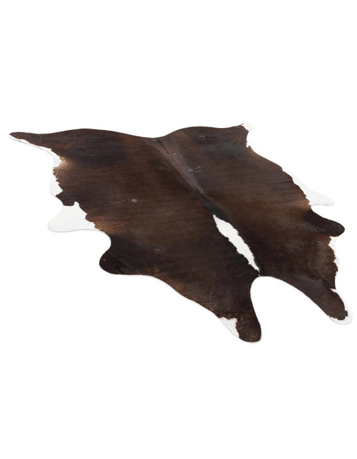 Detail image of  5' 1 x 6' 3 Cowhide Leather Rug