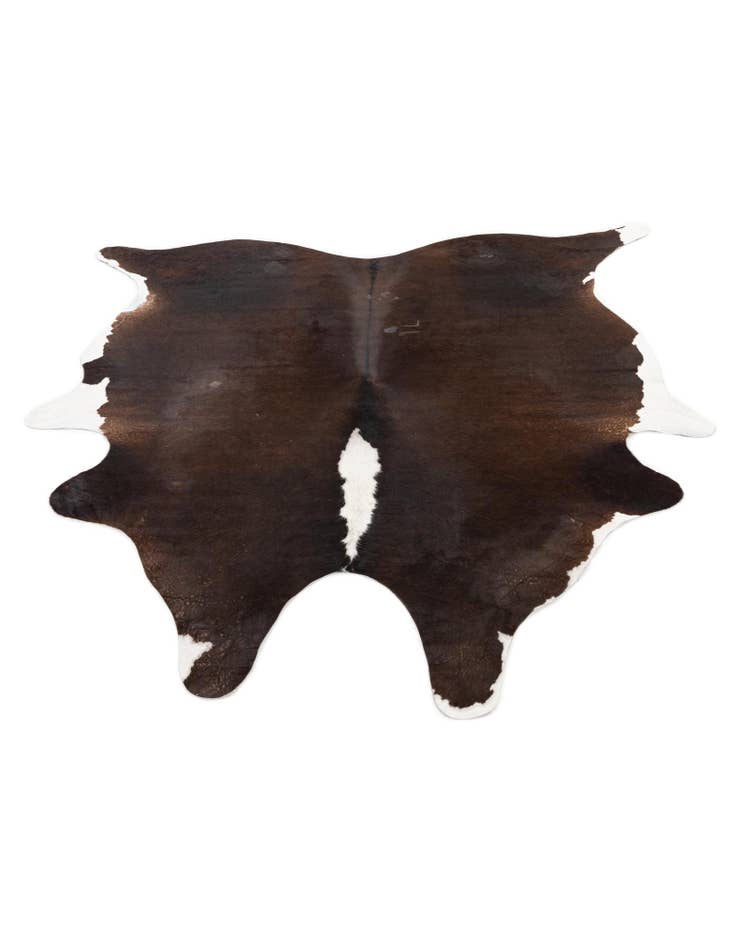 Detail image of  5' 1 x 6' 3 Cowhide Leather Rug