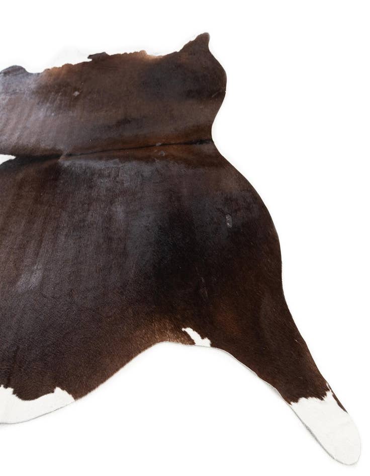 Detail image of  5' 1 x 6' 3 Cowhide Leather Rug