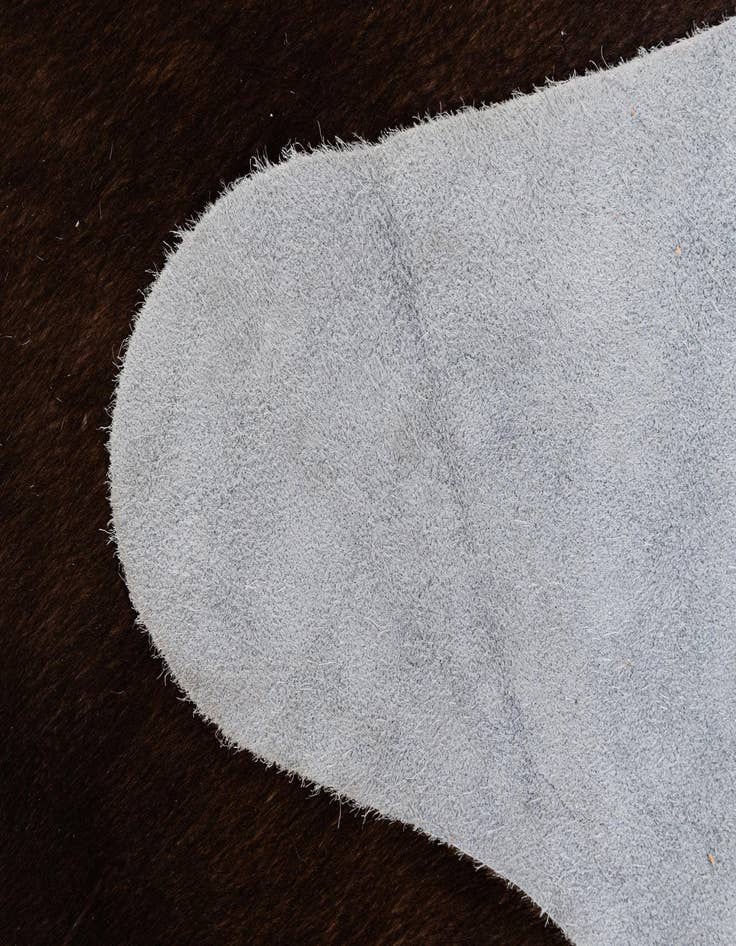 Detail image of  5' 1 x 6' 3 Cowhide Leather Rug