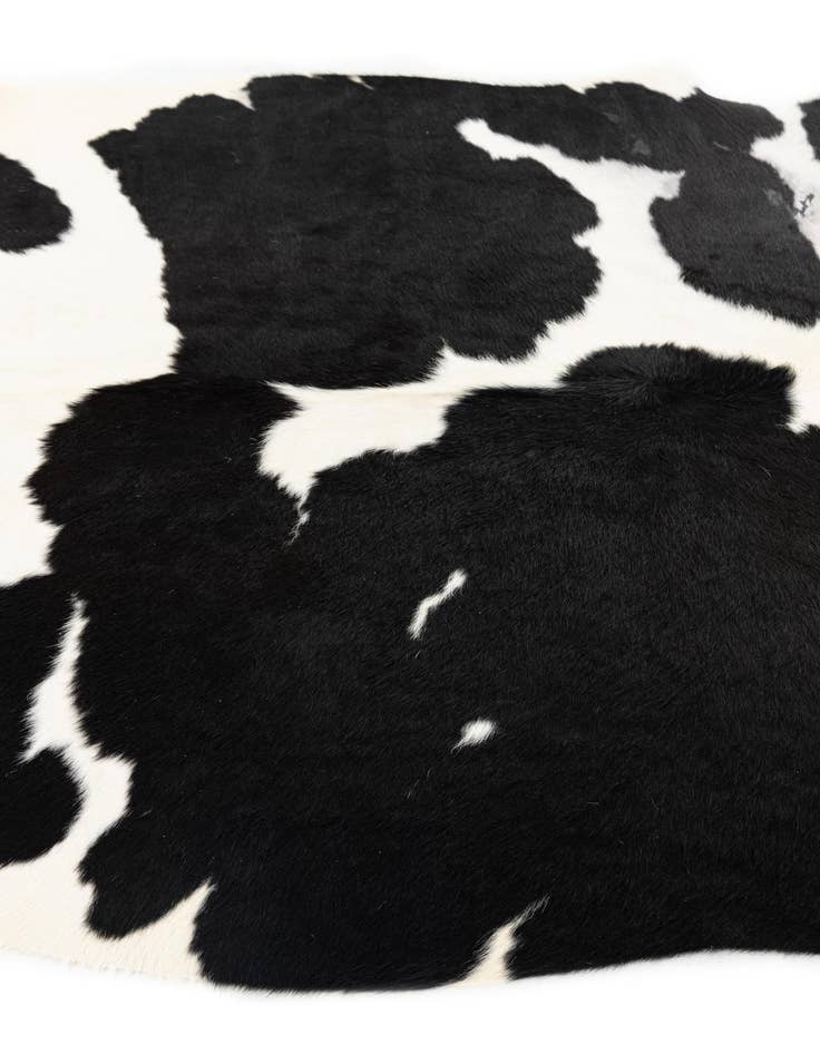 Detail image of  5' 2 x 6' 6 Cowhide Leather Rug