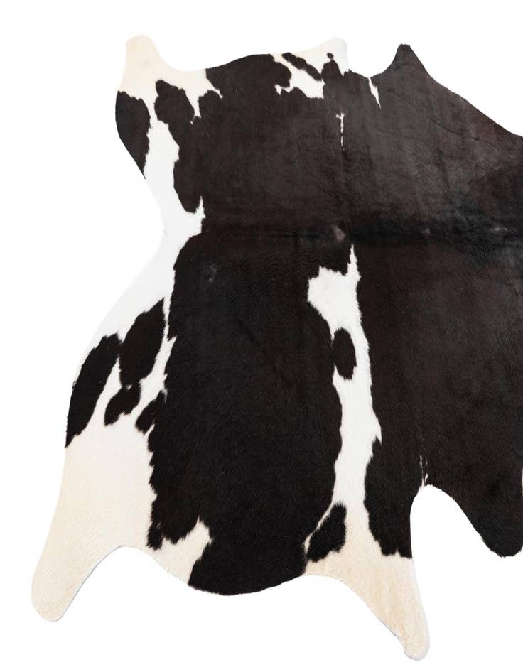 Detail image of  5' x 5' 7 Cowhide Leather Rug