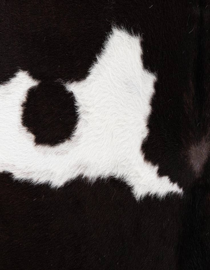 Detail image of  5' x 5' 7 Cowhide Leather Rug