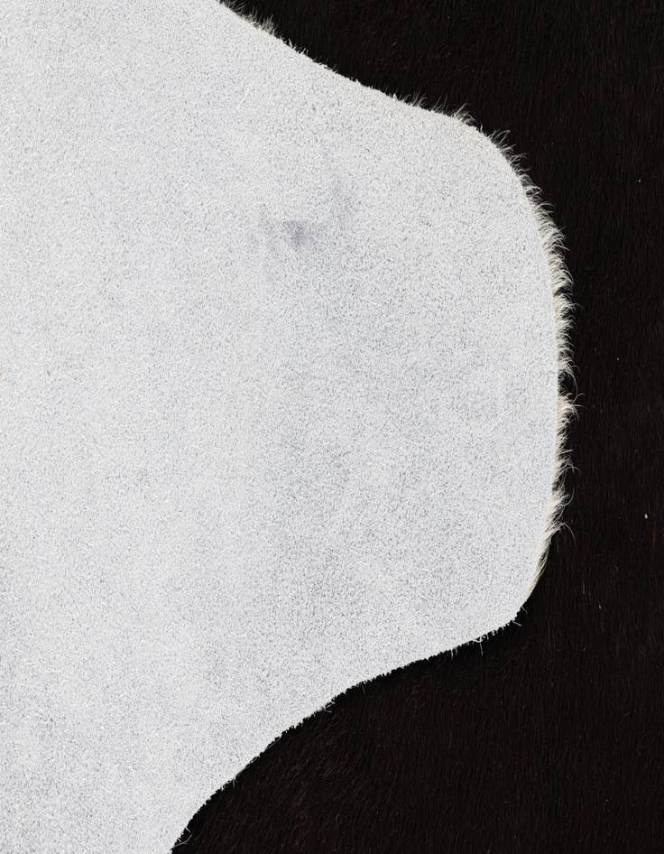 Detail image of  5' x 5' 7 Cowhide Leather Rug