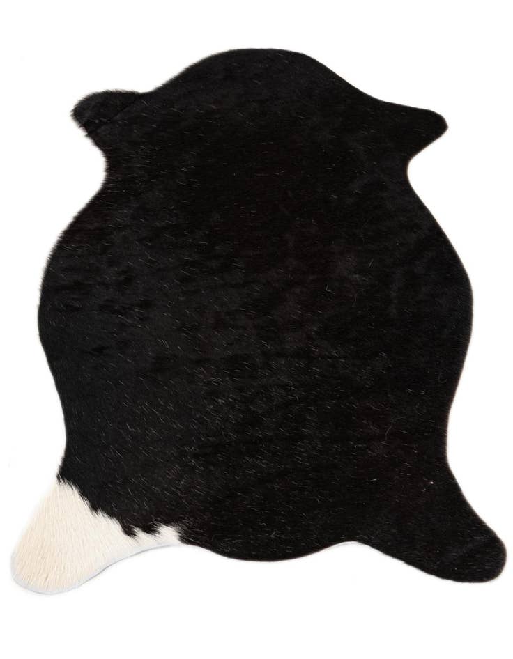 Detail image of  1' 8 x 2' 7 Cowhide Leather Rug