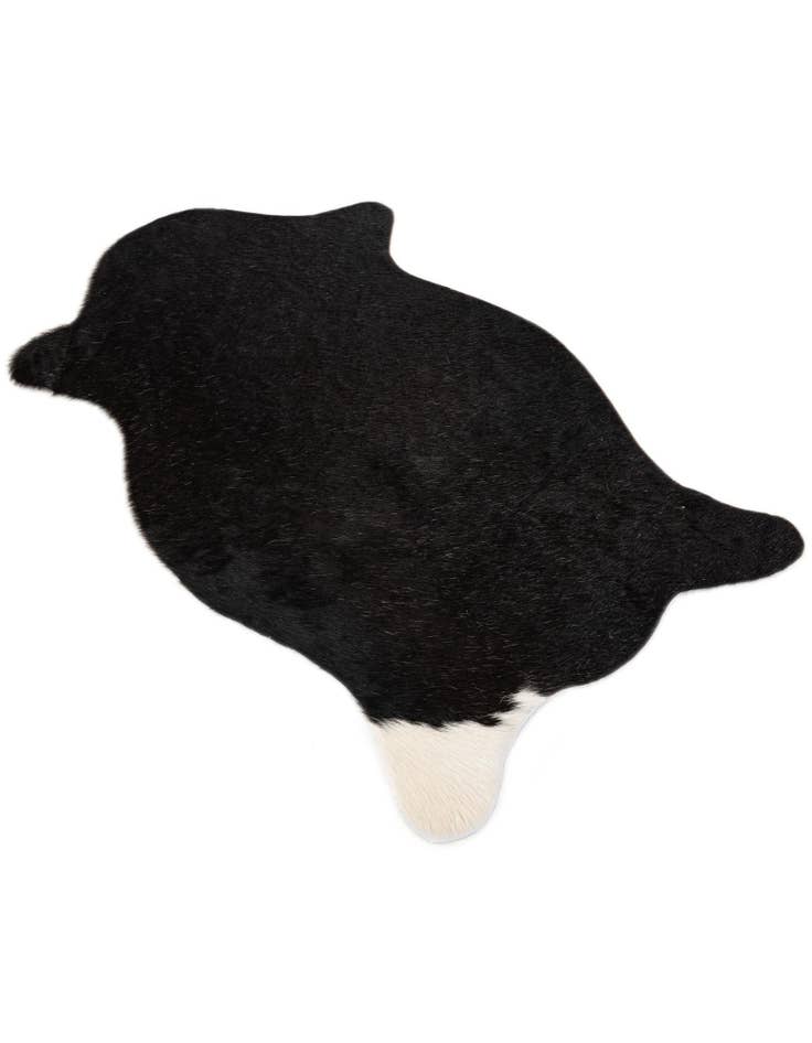 Detail image of  1' 8 x 2' 7 Cowhide Leather Rug