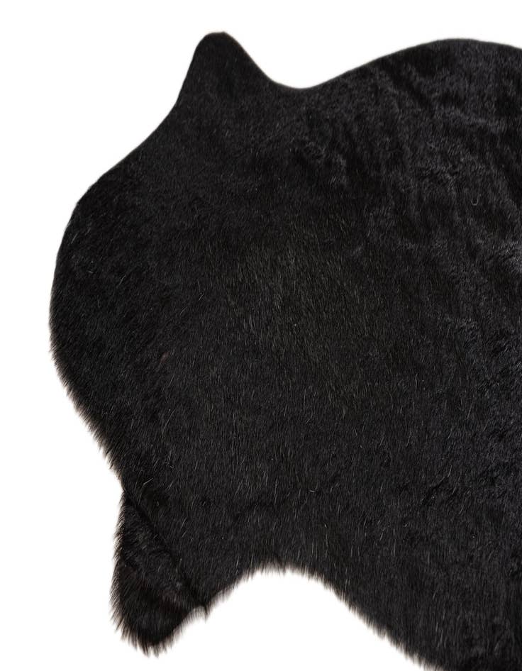 Detail image of  1' 8 x 2' 7 Cowhide Leather Rug