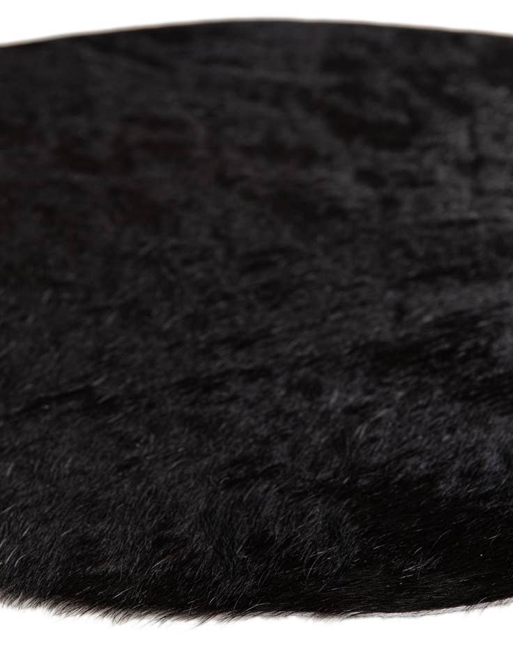 Detail image of  1' 8 x 2' 7 Cowhide Leather Rug