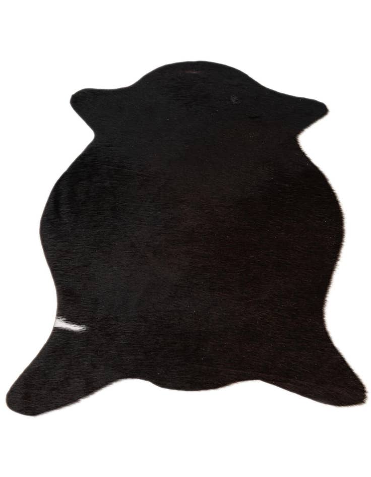 Detail image of  1' 8 x 2' 7 Cowhide Leather Rug