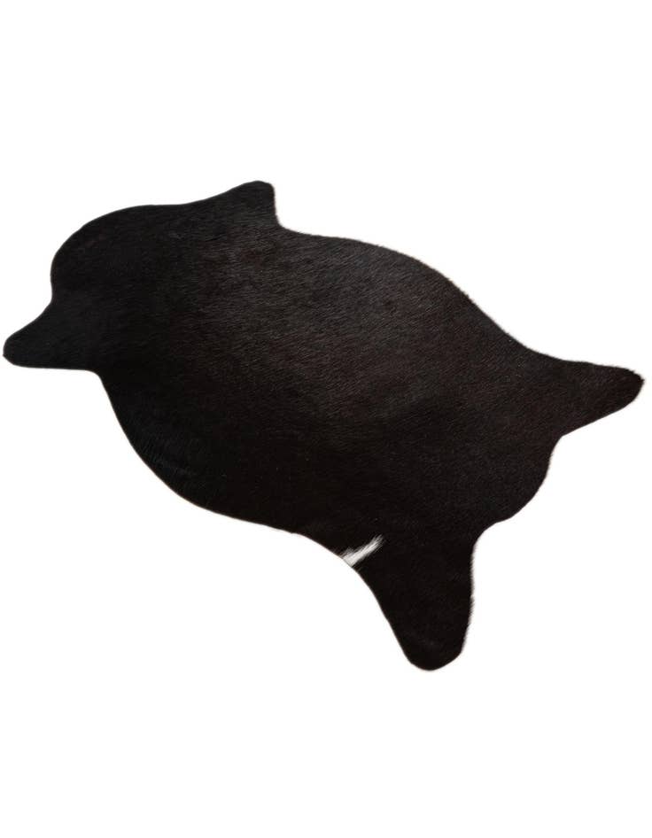 Detail image of  1' 8 x 2' 7 Cowhide Leather Rug