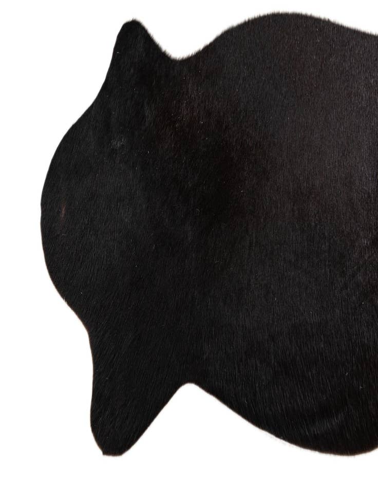 Detail image of  1' 8 x 2' 7 Cowhide Leather Rug