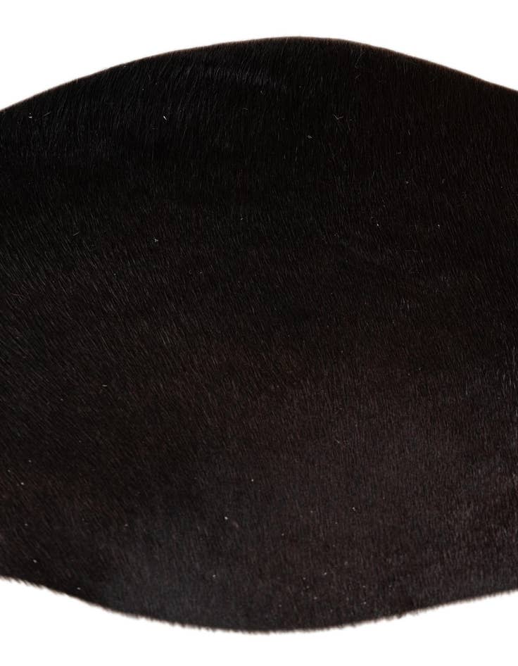 Detail image of  1' 8 x 2' 7 Cowhide Leather Rug