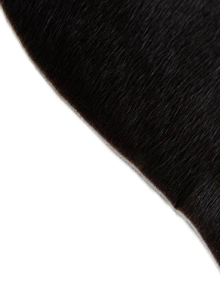 Detail image of  1' 8 x 2' 7 Cowhide Leather Rug