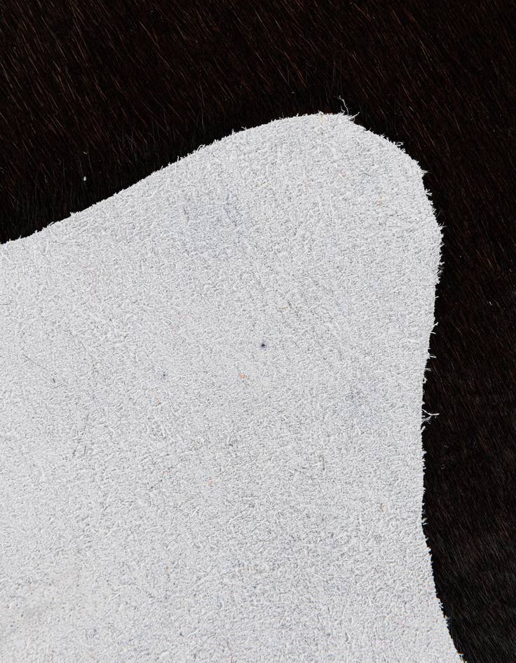 Detail image of  1' 8 x 2' 7 Cowhide Leather Rug