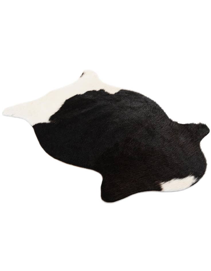 Detail image of  1' 8 x 2' 7 Cowhide Leather Rug