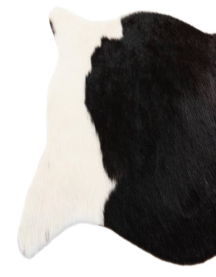 Detail image of  1' 8 x 2' 7 Cowhide Leather Rug