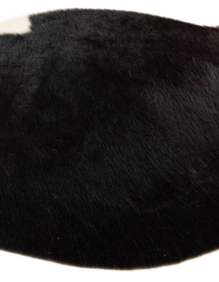 Detail image of  1' 8 x 2' 7 Cowhide Leather Rug