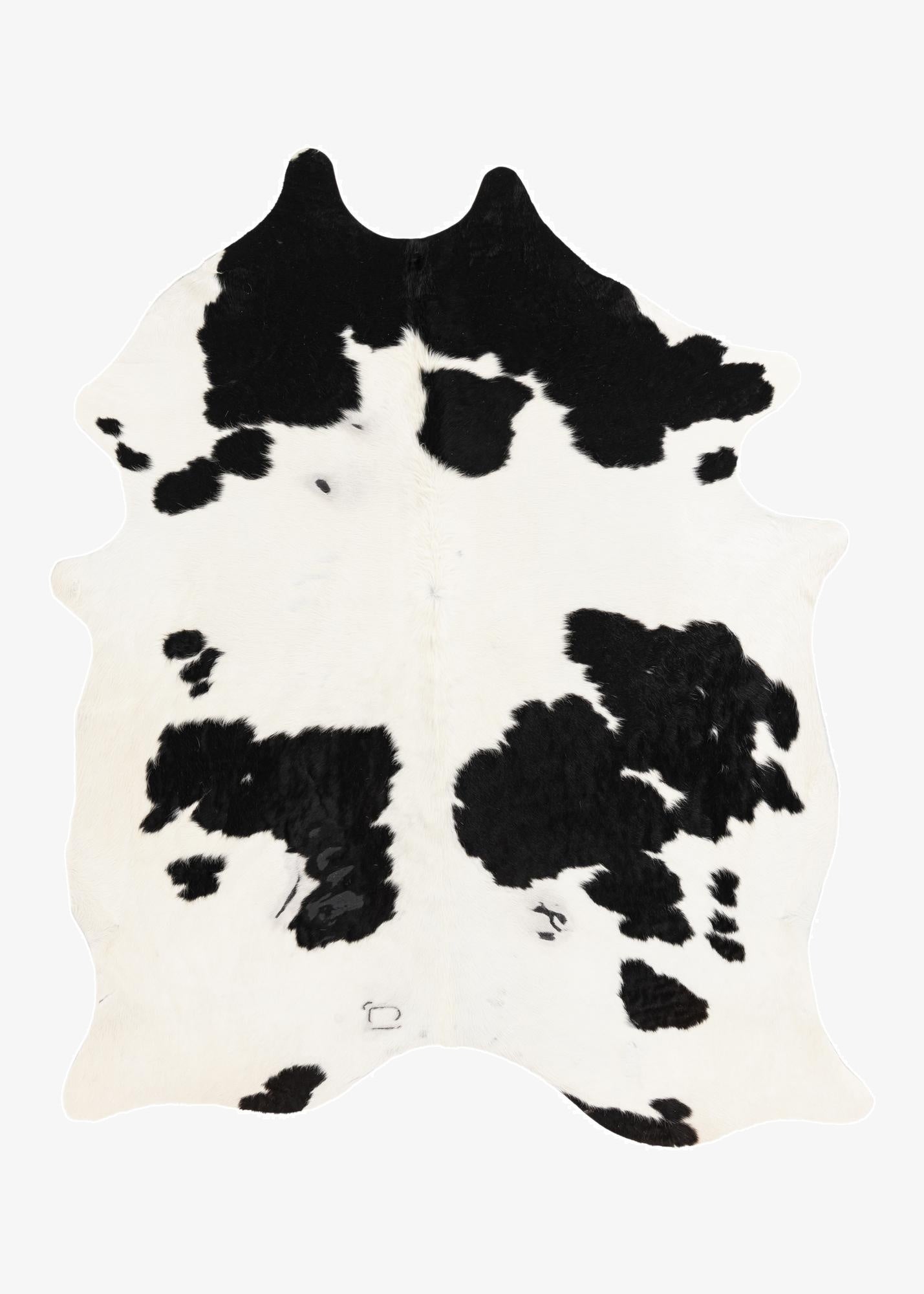  6' 5 x 7' 6 Cowhide Leather Rug