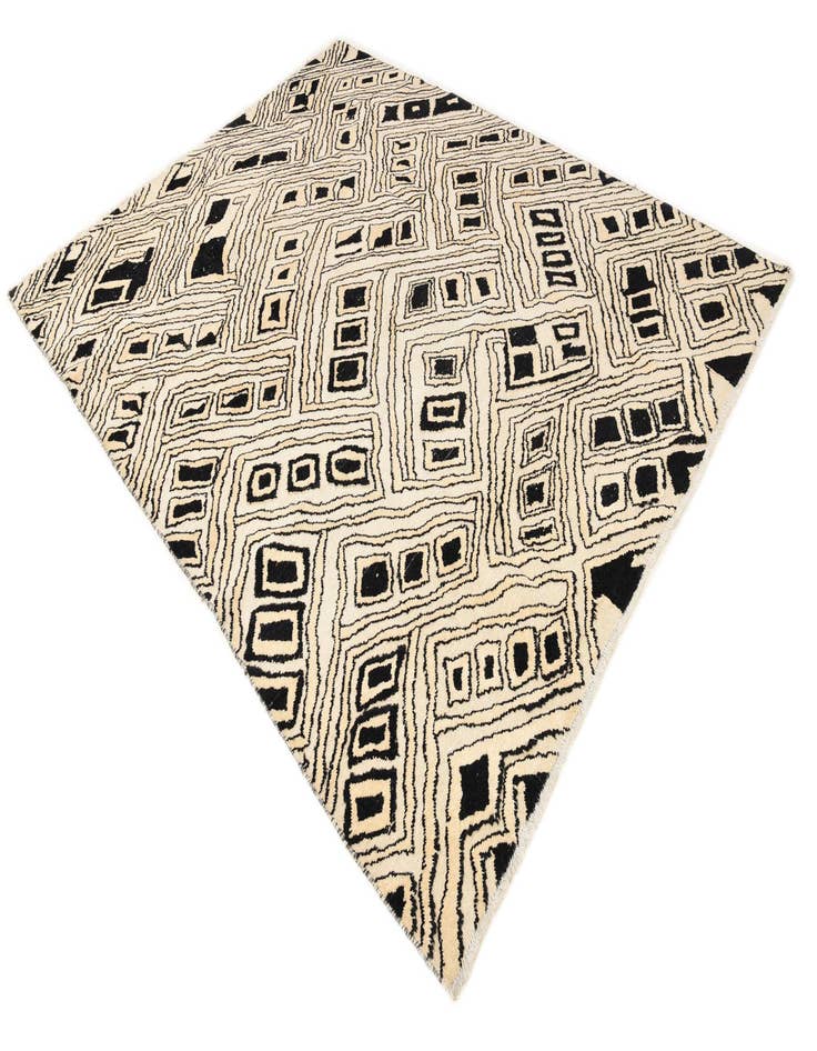 Detail image of  7' 9 x 10' 2  Hand Knotted Darya Wool Rug