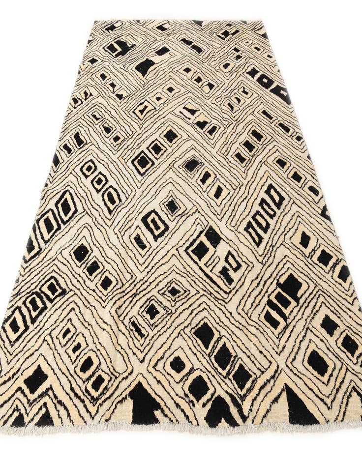 Detail image of  7' 9 x 10' 2  Hand Knotted Darya Wool Rug