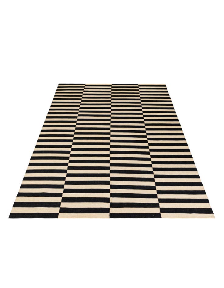 Detail image of  8' 3 x 11' 1  Hand Woven Kilim Modern Wool Rug