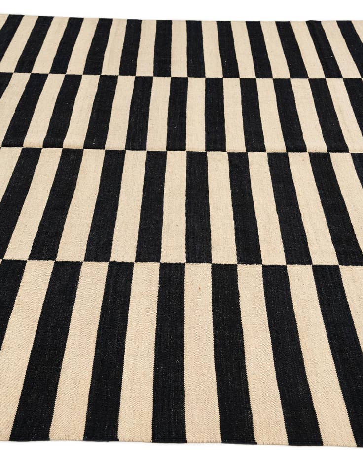 Detail image of  8' 3 x 11' 1  Hand Woven Kilim Modern Wool Rug