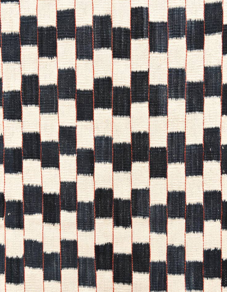Detail image of  6' 8 x 9' 8  Hand Woven Kilim Modern Wool Rug