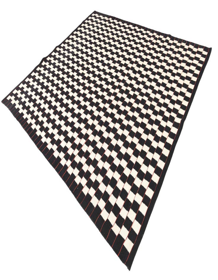 Detail image of  8' 3 x 9' 5  Hand Woven Kilim Modern Wool Rug