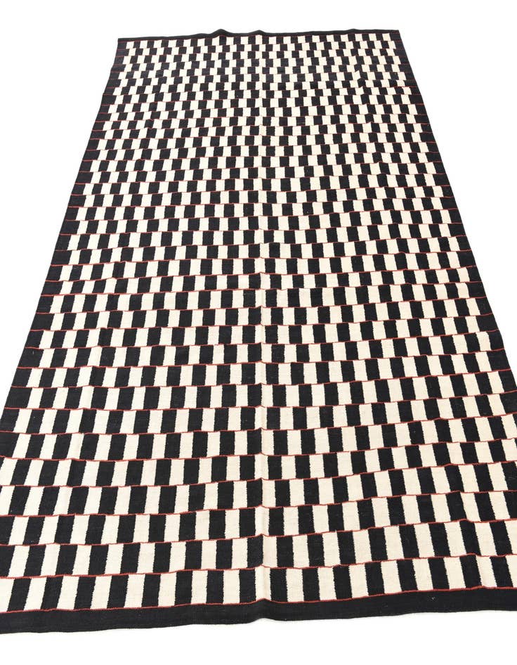 Detail image of  8' 3 x 9' 5  Hand Woven Kilim Modern Wool Rug