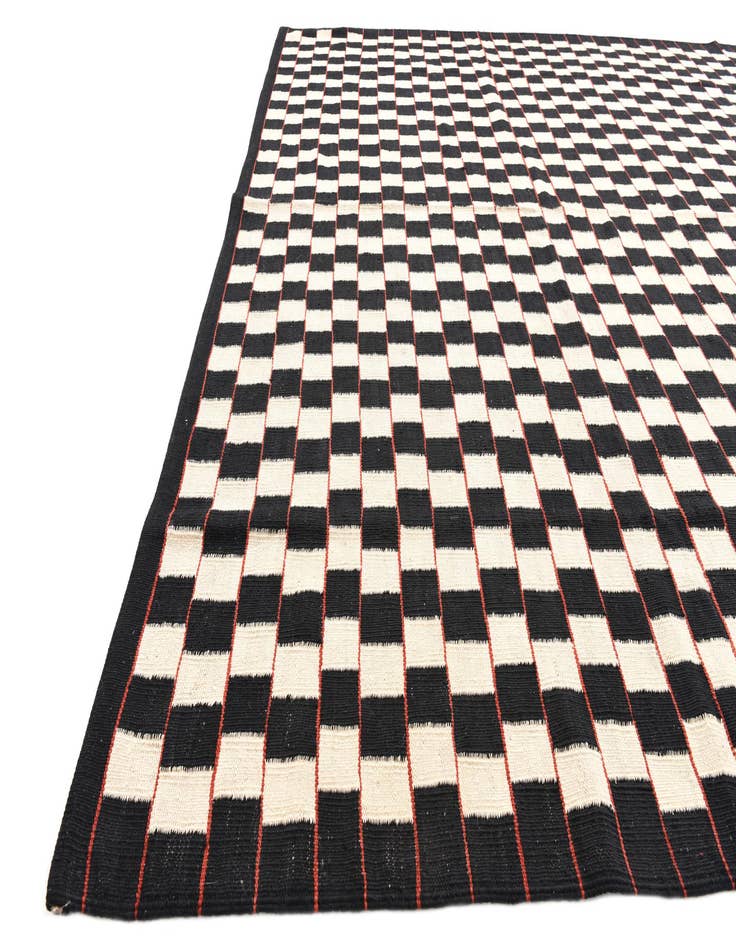 Detail image of  8' 3 x 9' 5  Hand Woven Kilim Modern Wool Rug