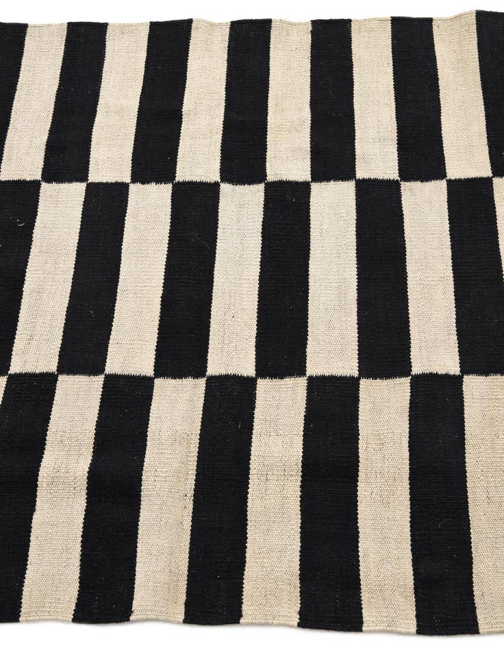 Detail image of  3' 3 x 4' 8  Hand Woven Kilim Modern Wool Rug