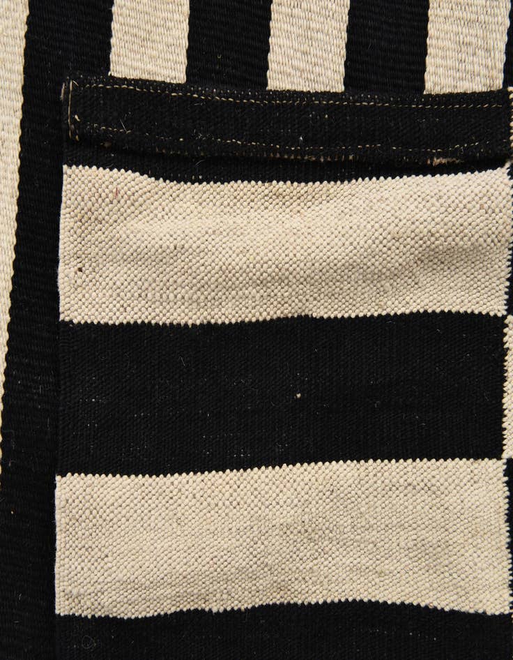 Detail image of  3' 4 x 4' 8  Hand Woven Kilim Modern Wool Rug