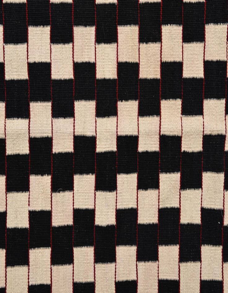 Detail image of  4' 1 x 5' 10  Hand Woven Kilim Modern Wool Rug