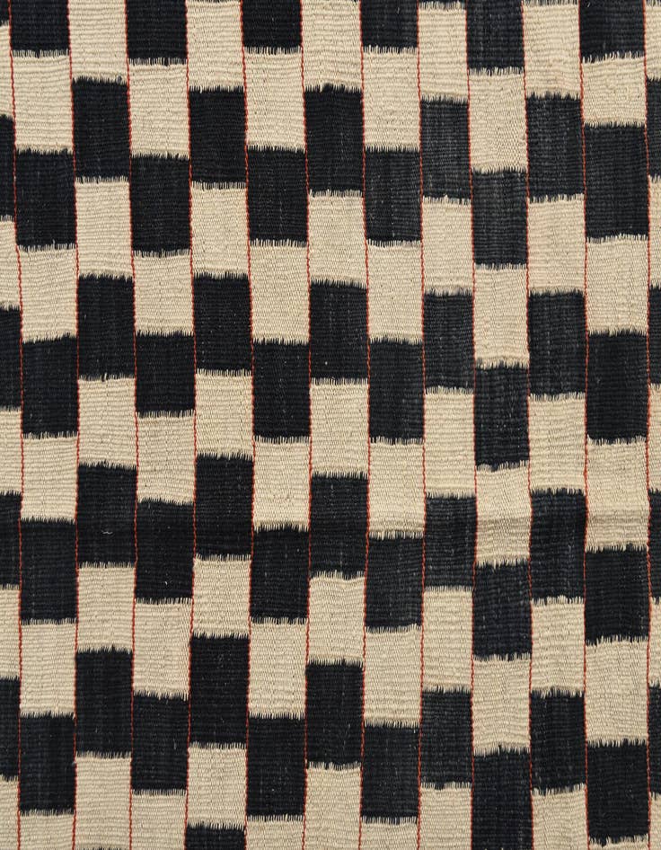 Detail image of  4' 11 x 6' 3  Hand Woven Kilim Modern Wool Rug
