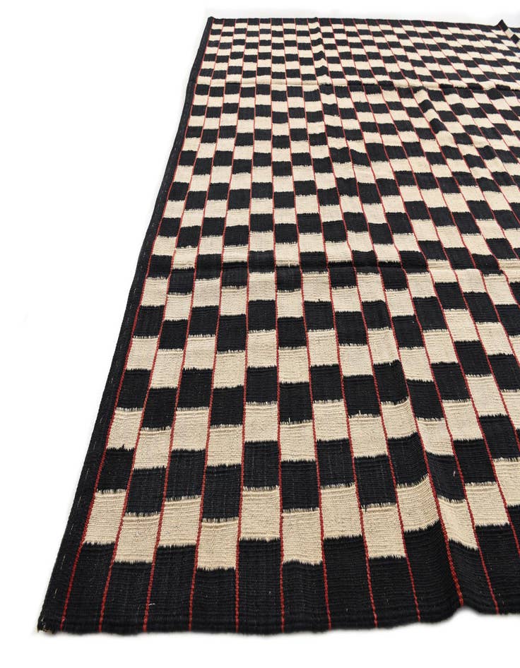 Detail image of  6' 9 x 9' 5  Hand Woven Kilim Modern Wool Rug