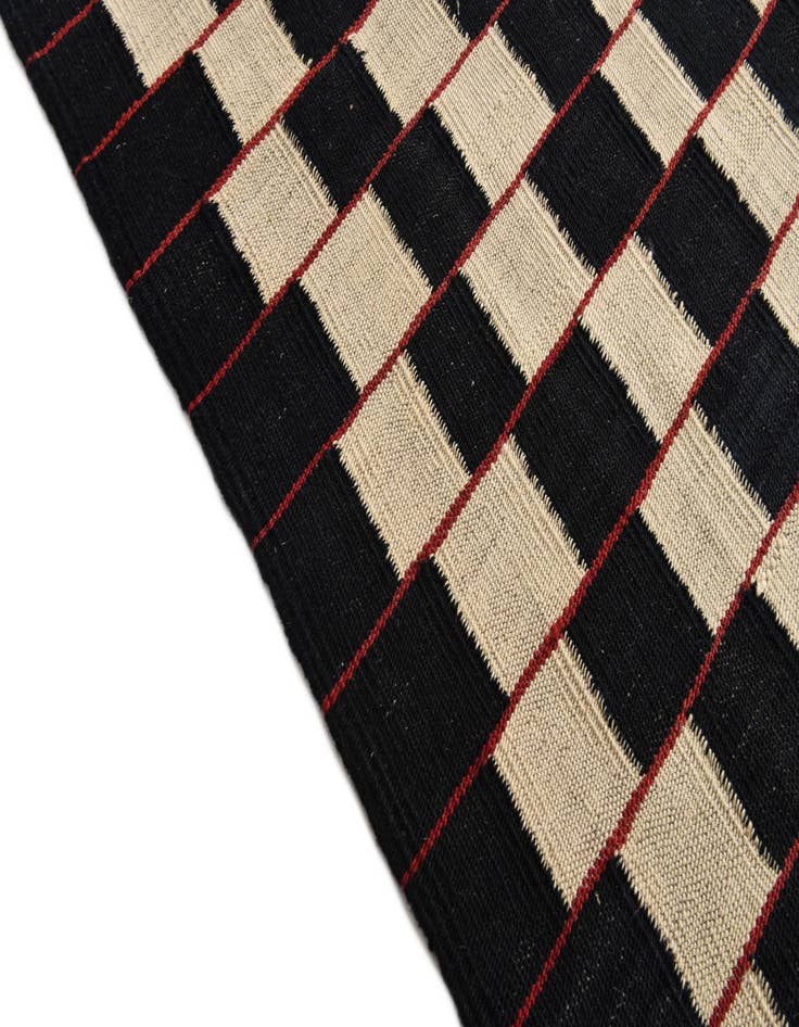 Detail image of  6' 9 x 9' 5  Hand Woven Kilim Modern Wool Rug