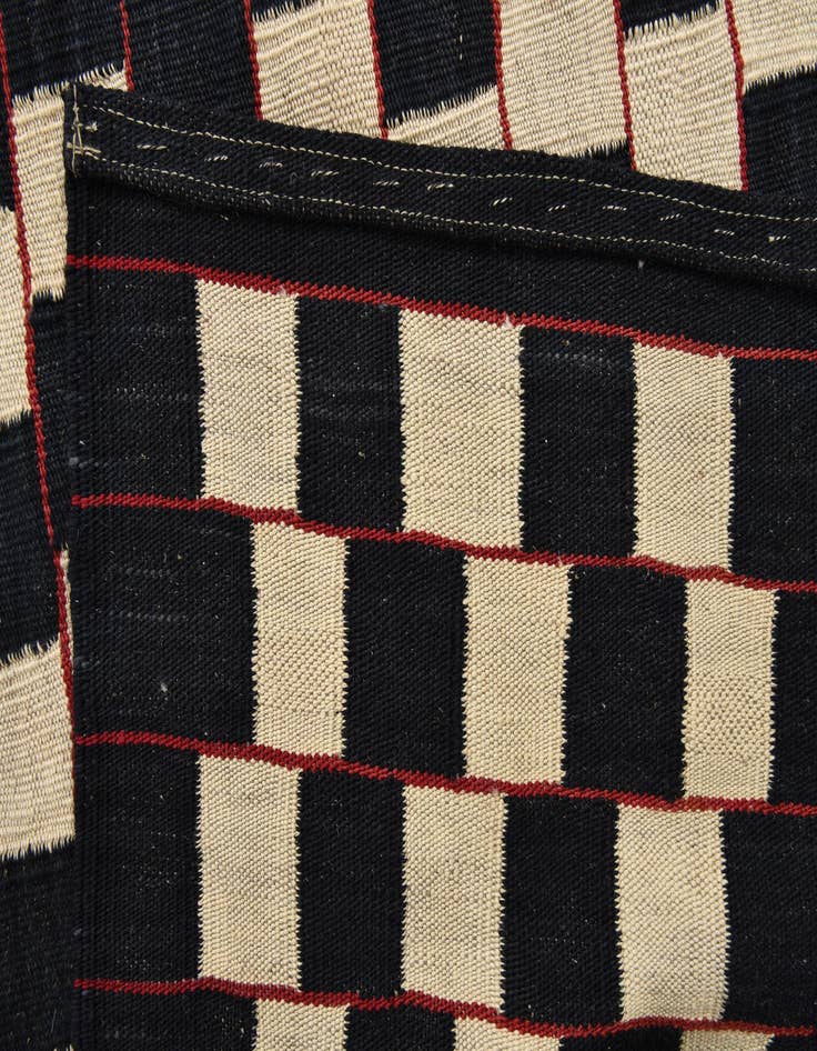 Detail image of  6' 9 x 9' 5  Hand Woven Kilim Modern Wool Rug