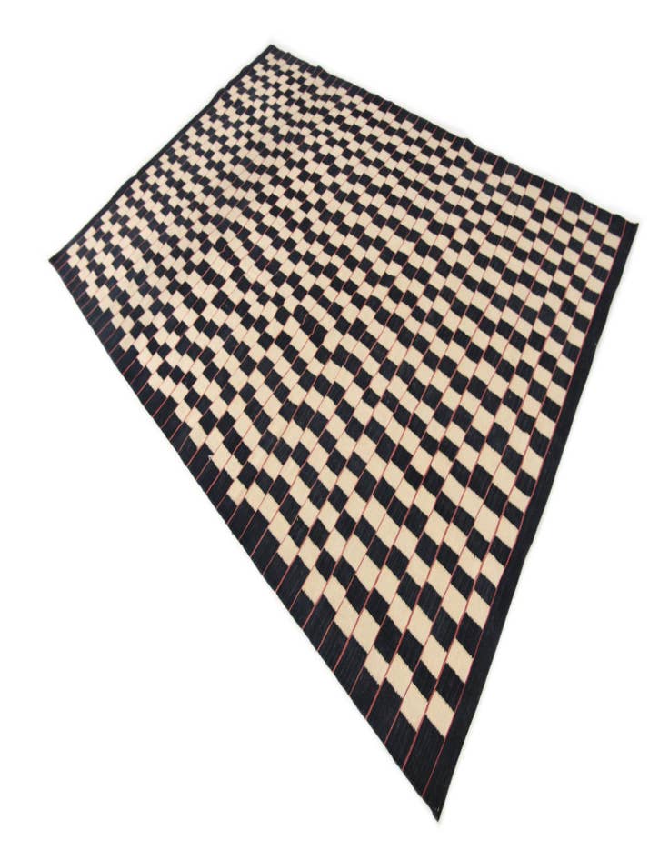 Detail image of  6' 2 x 9' 7  Hand Woven Kilim Modern Wool Rug