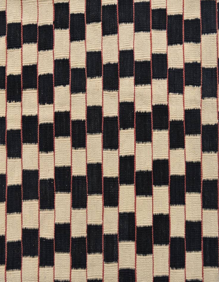 Detail image of  6' 2 x 9' 7  Hand Woven Kilim Modern Wool Rug