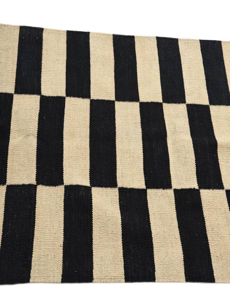 Detail image of  2' 7 x 4'  Hand Woven Kilim Modern Wool Rug