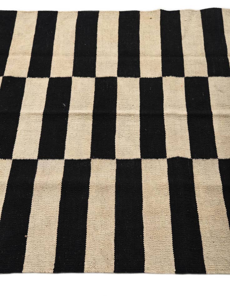 Detail image of  3' 3 x 5'  Hand Woven Kilim Modern Wool Rug