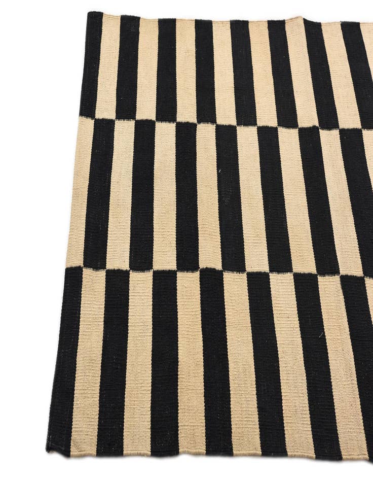 Detail image of  3' 4 x 4' 10  Hand Woven Kilim Modern Wool Rug