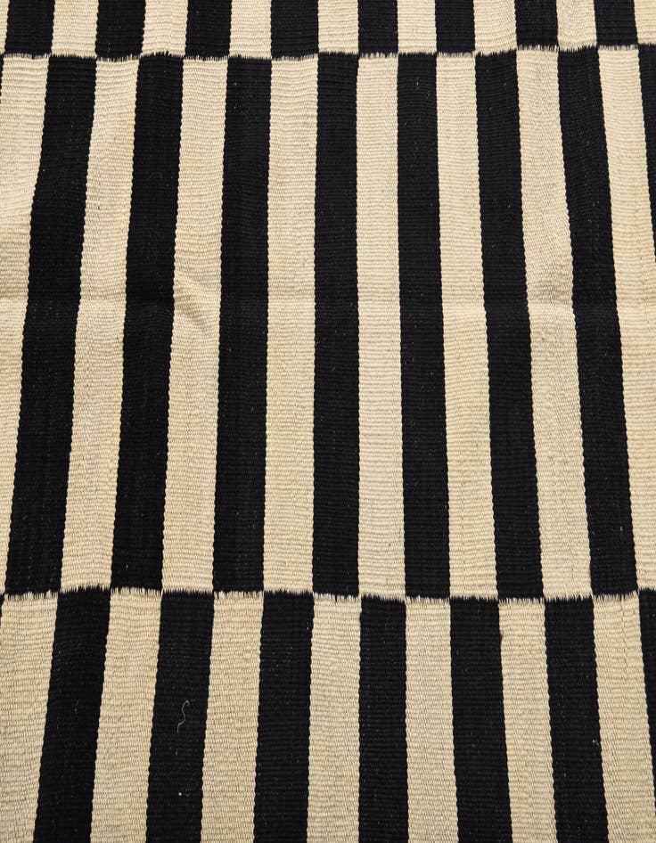 Detail image of  4' 2 x 6'  Hand Woven Kilim Modern Wool Rug