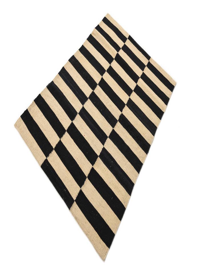 Detail image of  2' 8 x 3' 11  Hand Woven Kilim Modern Wool Rug