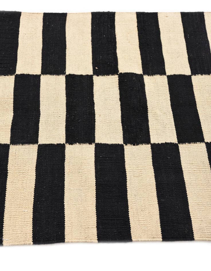 Detail image of  2' 8 x 4'  Hand Woven Kilim Modern Wool Rug